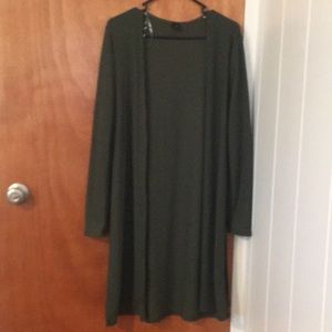 Long sleeve long cardigan